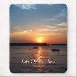 Sunset on Lake Okoboji, Iowa Mouse Mat<br><div class="desc">Beautiful sunset on Lake Okoboji,  Iowa</div>