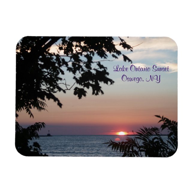 Sunset On Lake Ontario Magnet (Horizontal)