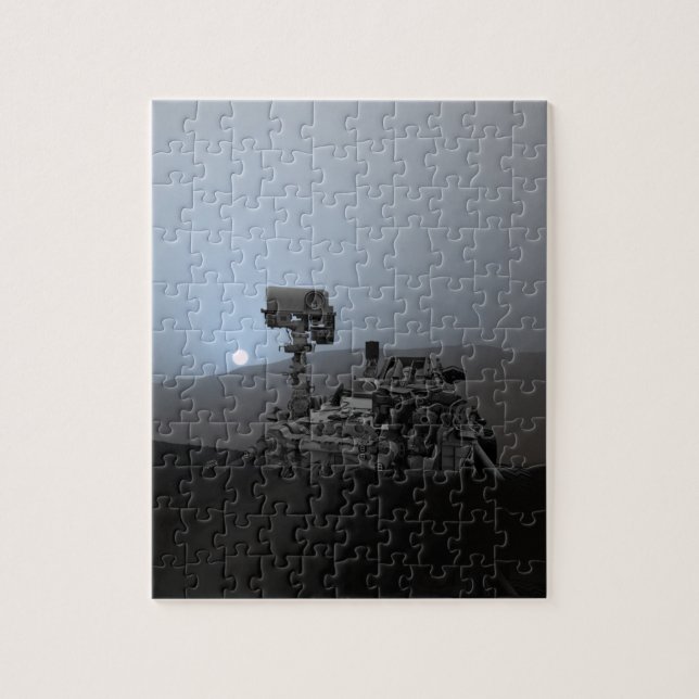 Sunset on Mars Curiosity Rover Jigsaw Puzzle (Vertical)