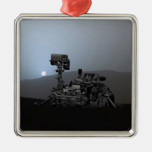 Sunset on Mars Curiosity Rover Metal Tree Decoration