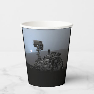 Sunset on Mars Curiosity Rover Paper Cups