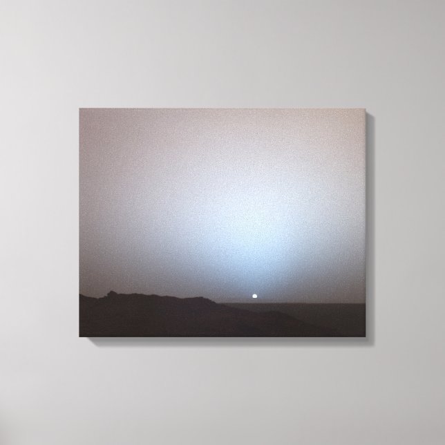 Sunset On Mars- Taken From The Mars Rover- 5-19-05 Canvas Print (Front)