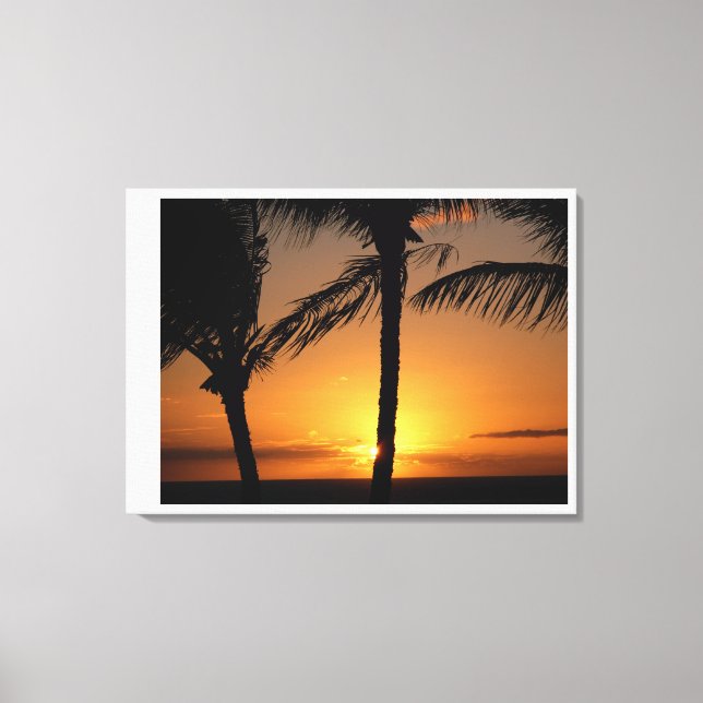 Sunset on Maui Canvas Print (Front)