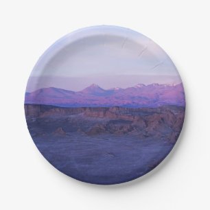 Sunset on Moon Valley - Chile Paper Plate