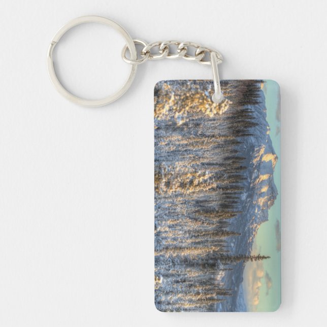Sunset on Mount Fellows Key Ring (Front)