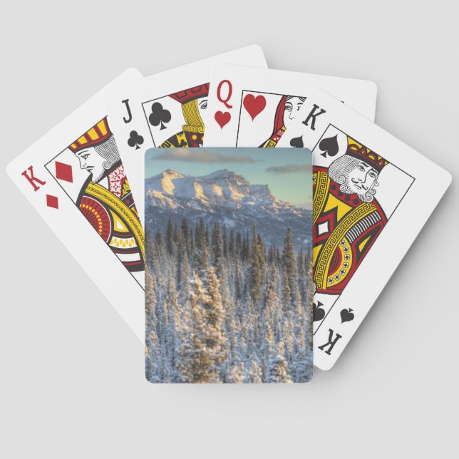 Sunset on Mount Fellows Playing Cards (Back)