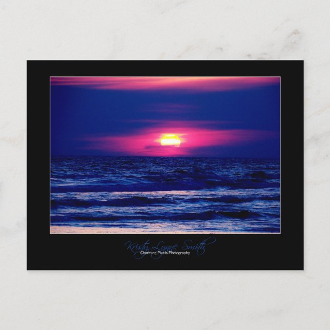 Sunset on Panama City Beach postcard (Front)