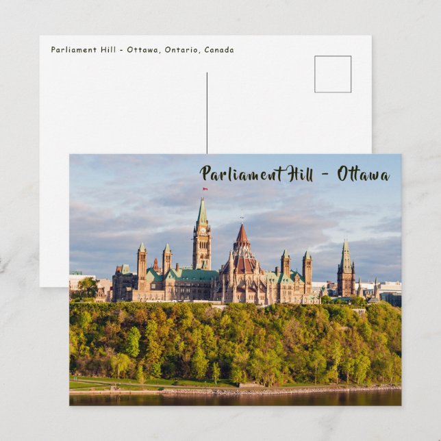 Sunset on Parliament Hill - Ottawa Postcard (Front/Back)