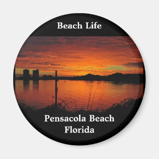 Sunset on Pensacola Beach Magnet