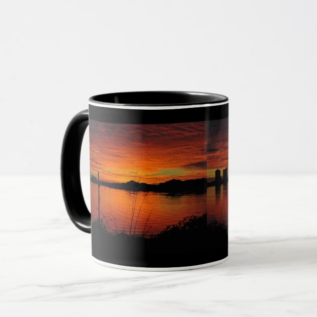 Sunset on Pensacola Beach Mug (Front Left)