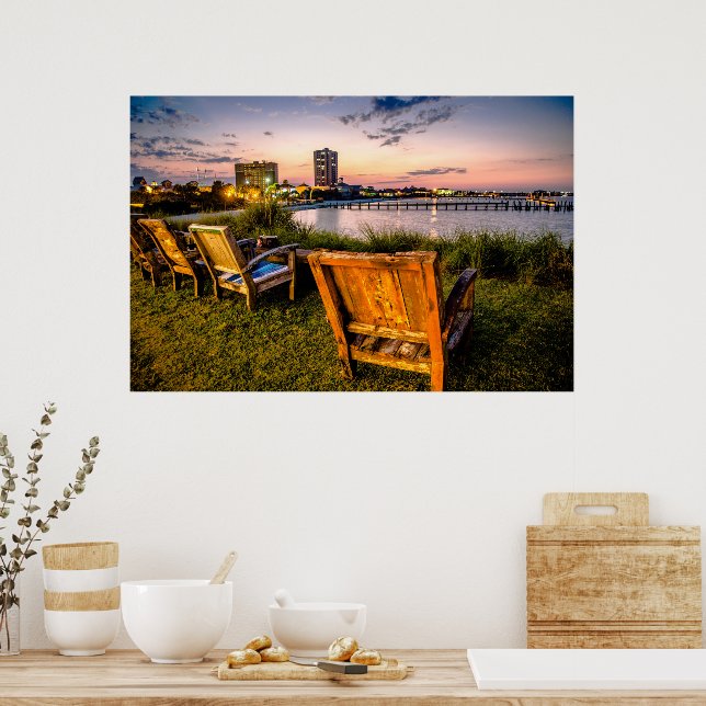 Sunset on Pensacola Beach Photo Poster (Kitchen)