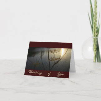 Sunset on Ripples/Thinking-of-You Card
