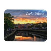 Sunset on River Lee, Cork Ireland Magnet