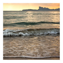 Sunset on Saint Cyr's Beach photograph - Seascape