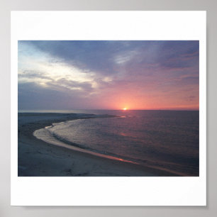 Sunset on Sand Island Poster