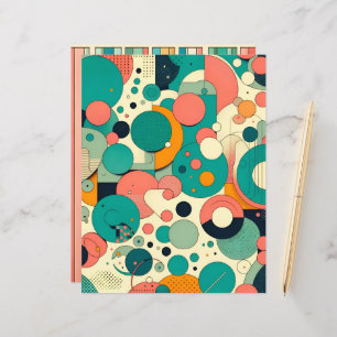 Sunset on Sea Patterned Scrapbook Paper