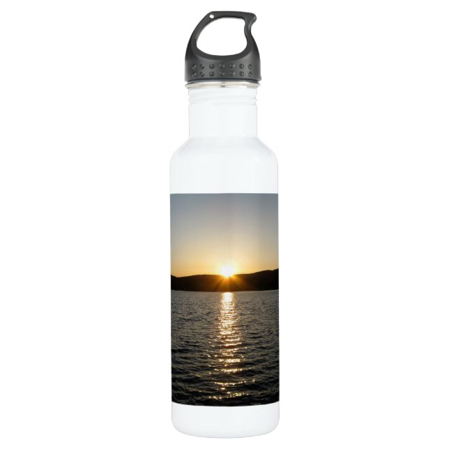 Sunset on Serene Water 710 Ml Water Bottle (Front)