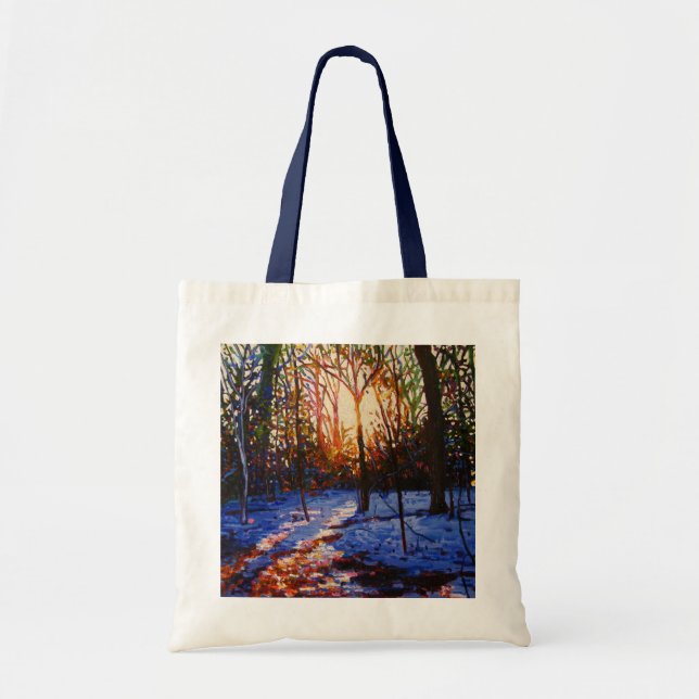 Sunset on snow 2010 tote bag (Front)
