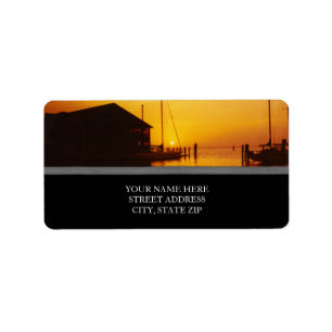 Sunset on the Bay Address Labels