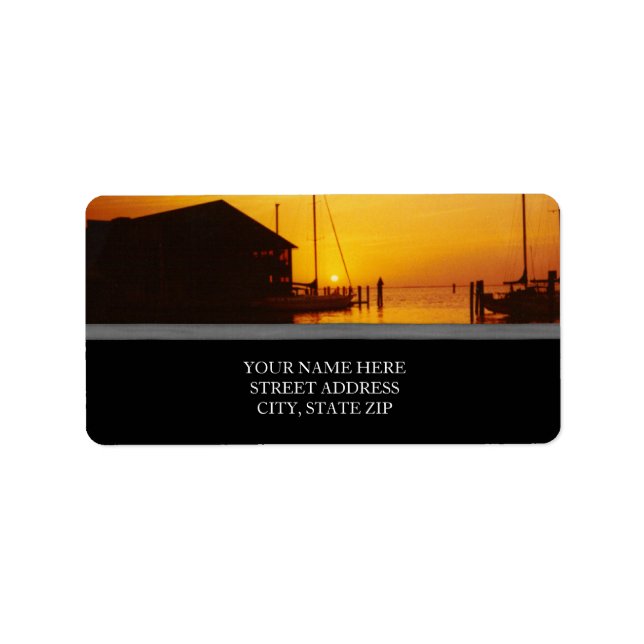 Sunset on the Bay Address Labels (Front)