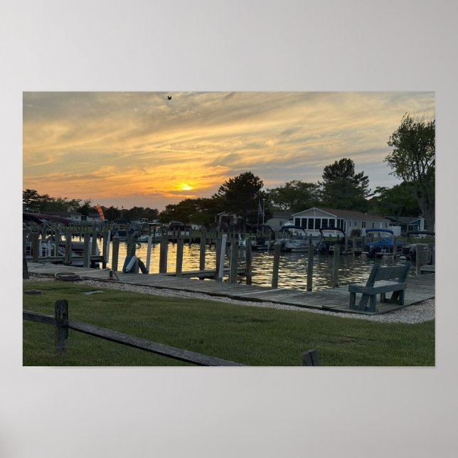 Sunset on the Bay Poster (Front)