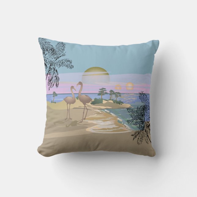 Sunset On the Beach Cushion (Front)
