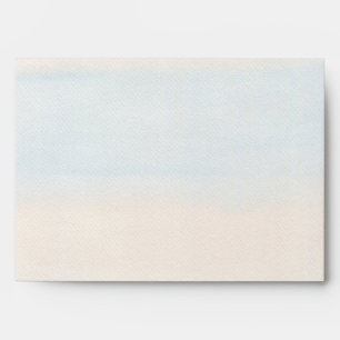 sunset on the beach destination wedding coral  envelope