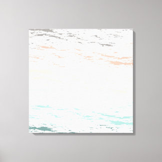 sunset on the beach pastel brush stroke canvas print