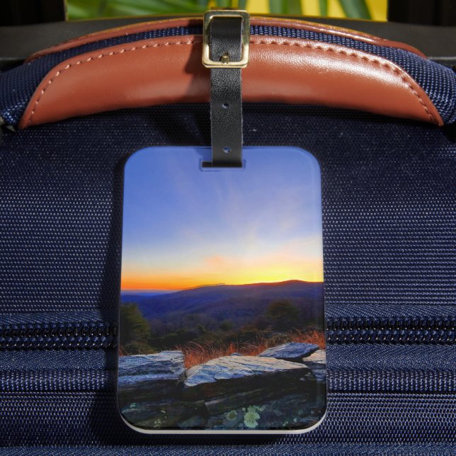 Sunset on the Blue Ridge Parkway Luggage Tag (Front Insitu 2)