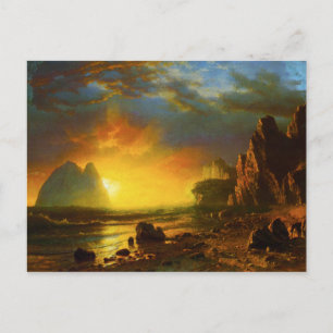 Sunset on the California Coast Postcard