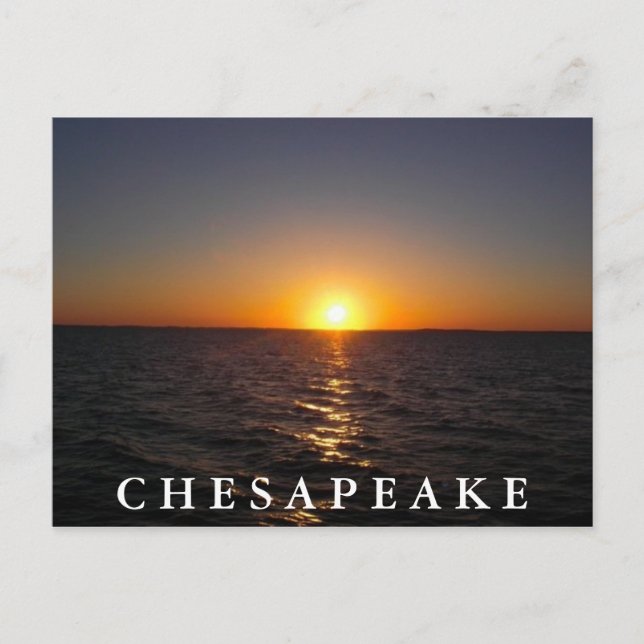 Sunset on the Chesapeake Postcard (Front)