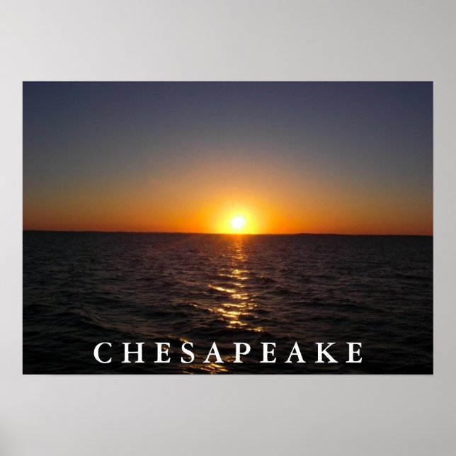 Sunset on the Chesapeake Poster (Front)