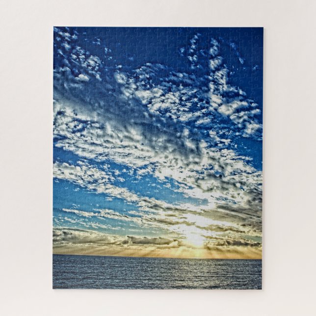 Sunset on the Cinque Terre Italy - 16x20 - 520 pcs Jigsaw Puzzle (Vertical)