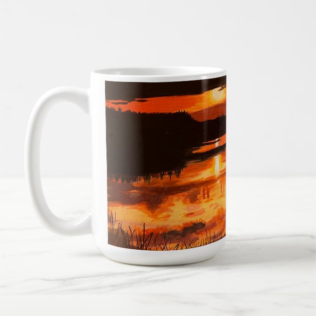 Sunset on the Everglades, by Gary Poling Coffee Mug (Left)