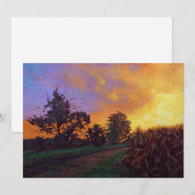 Sunset on the Farm Holiday Card (Front/Back)