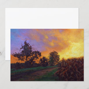 Sunset on the Farm Holiday Card
