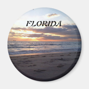 Sunset on the Florida Gulf Magnet