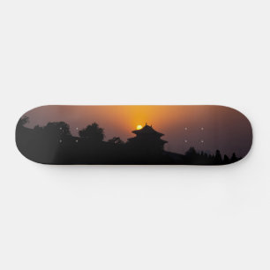 Sunset on the Forbidden city - Beijing, China Skateboard