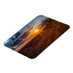 Sunset on the Kalahari desert, Namibia Magnet