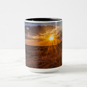Sunset on the Kalahari desert, Namibia Mug