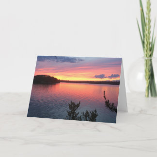 Sunset on the Lake Card