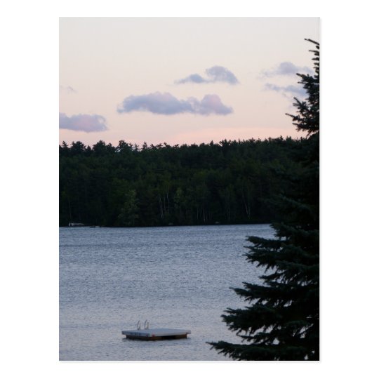 Sunset on the Lake Postcard