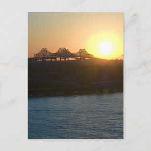 Sunset on the Mississippi Postcard