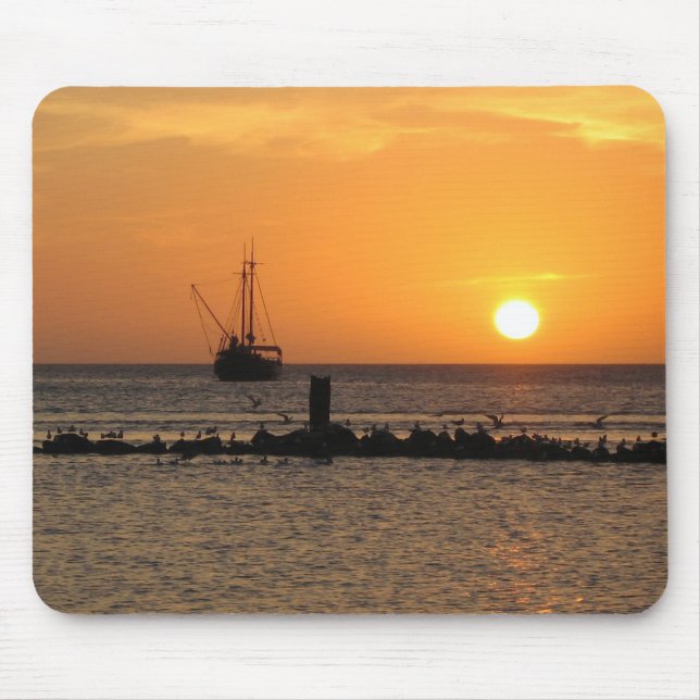 Sunset On The Ocean Mouse Mat (Front)