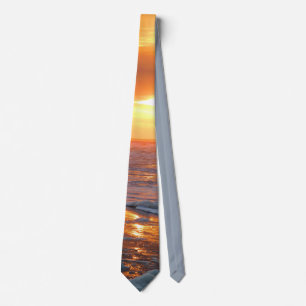 Sunset on the ocean tie