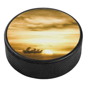 Sunset On The Pacific Ocean Hockey Puck