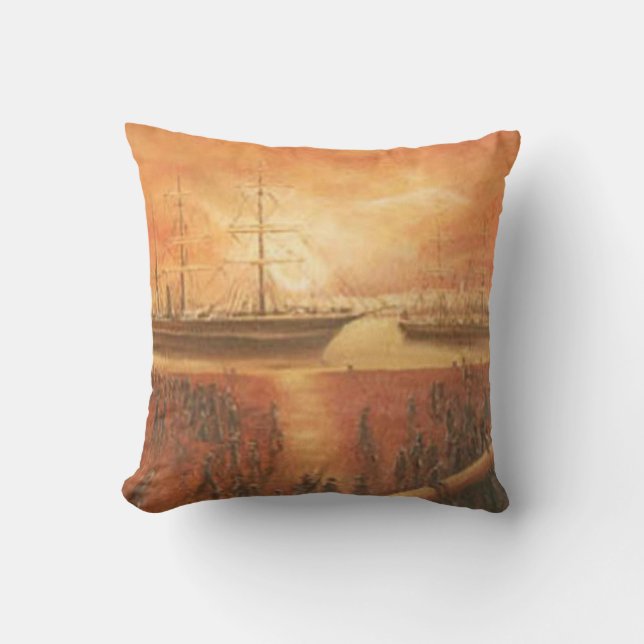 Sunset on the Past Cushion (Front)