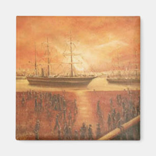 Sunset on the Past Magnet