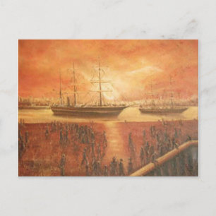 Sunset on the Past Postcard