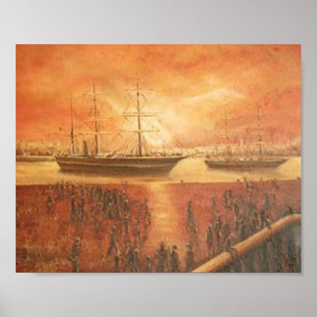 Sunset on the Past Poster (Front)